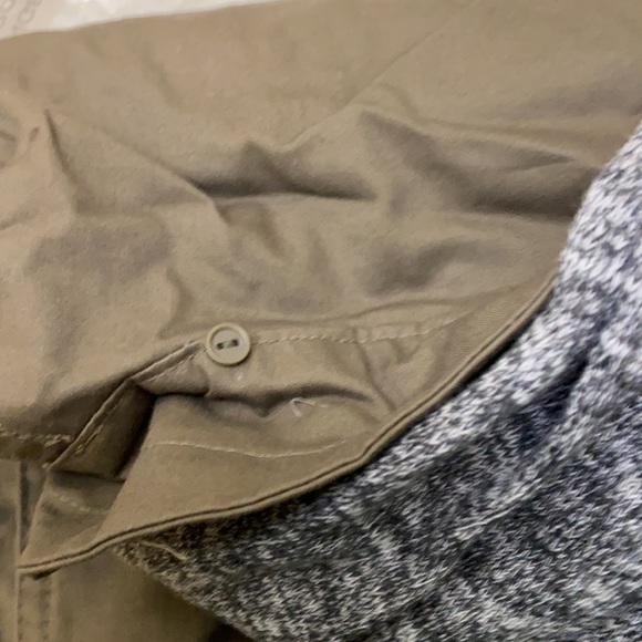 LOVE TREE Women’s Hooded Utility Jacket Green/Gray NWT - Picture 10 of 13